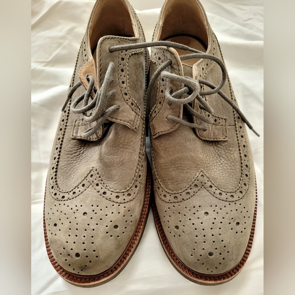 POLO RALPH LAUREN Oxford Lace up 8D Torrington Suede Wingtip Derby Shoes… - Picture 2 of 12